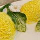 Grand plat barbotine citron