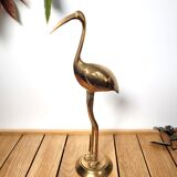Golden brass blue heron
