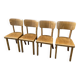 4 chaises bistrot Bois courbé Restaurant Paris bistrot baumann 1970