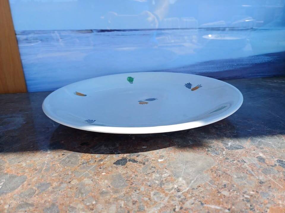 Round dish 30cm Gien franklin 1960