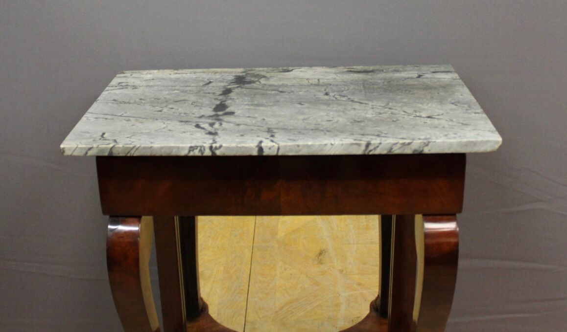 Period console Mahogany restoration XIX