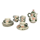 6 teacups + saucers + teapot Villeroy & Boch "Wild Rose" 1970