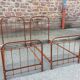 Pair of vintage in wrought iron bed heads 1920