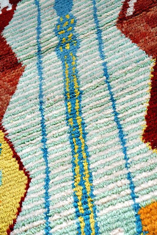 Moroccan Berber carpet hallway Boujaad 280 x 84 cm New