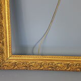 Old wooden frame - golden stucco period 1900 66x50cm, leaf 57x41 cm S26