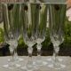 6 crystal champagne flutes from ARQUES. AUTEUIL model.