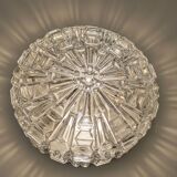 Pair of Space Age ceiling lights in sculpted glass – 1960s design