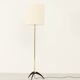 Brass and lacquered metal floor lamp, Spain, 1950s