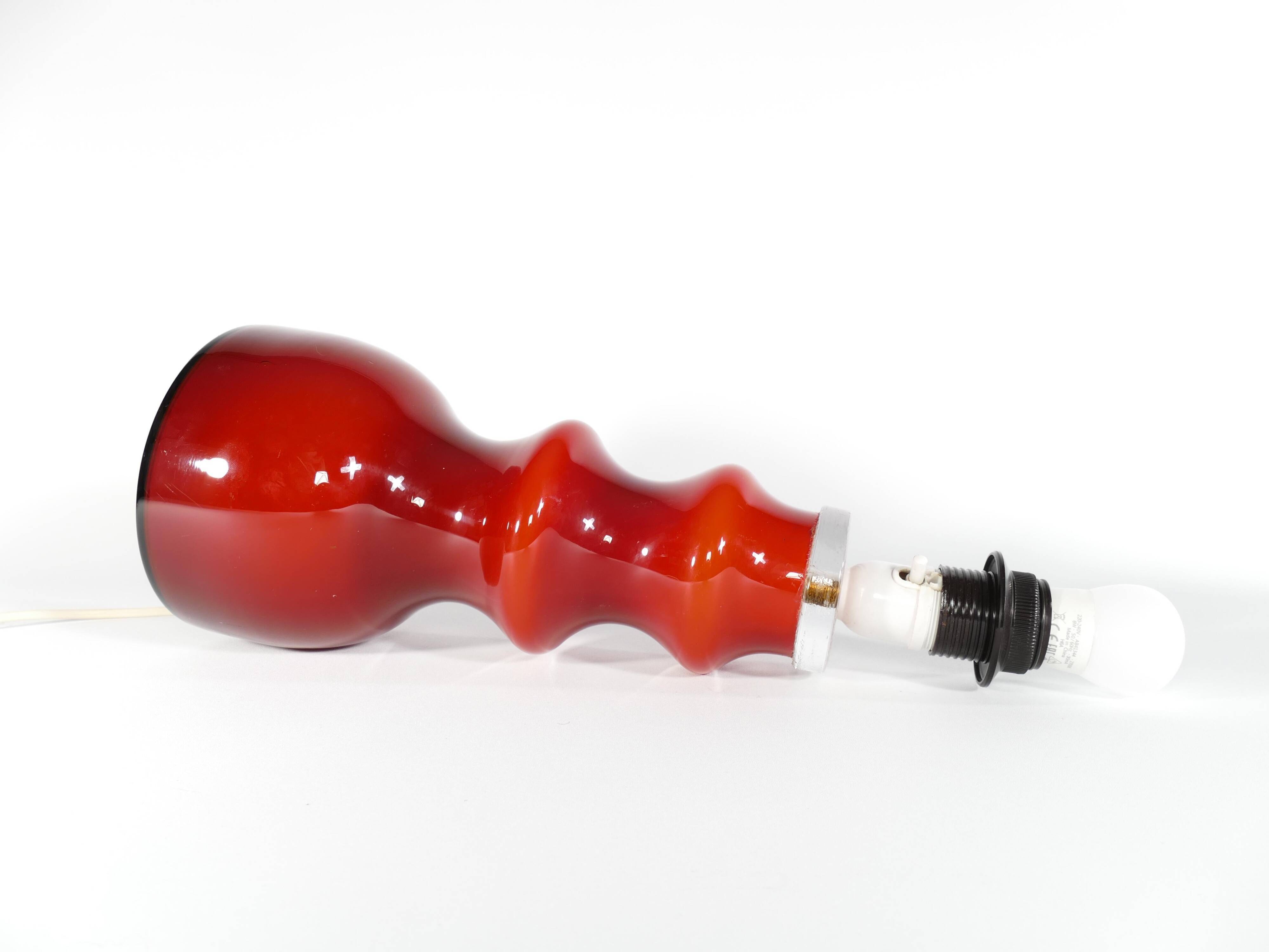 Scandinavian Modern Oxblood Red Table Lamp  by Gert Nyström for Hyllinge