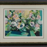 Lithograph camille hilaire bouquet of flowers 121 of 175 certificate