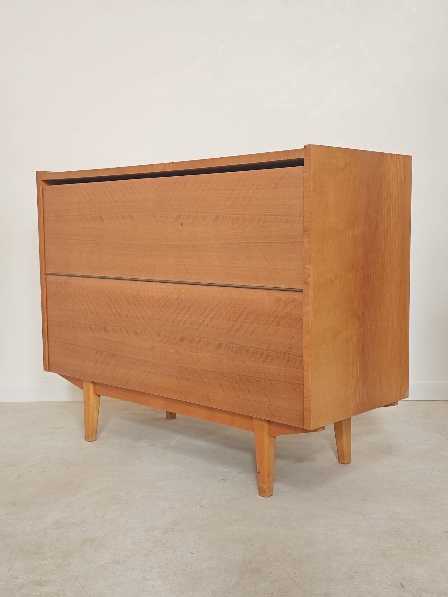 Wooden storage chest for linen or toys Jitona Sobeslav 1960