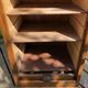 Superb cabinet with a first 20th century oak filing curtain, vintage furniture