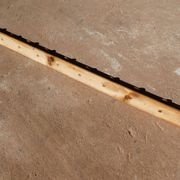 School wall coat - solid wooden rail of 10 patères