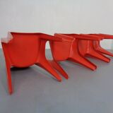 B1171 Fiberglass Stacking Chairs by Helmut Bätzner for Bofinger, 1960s, Set of 4
