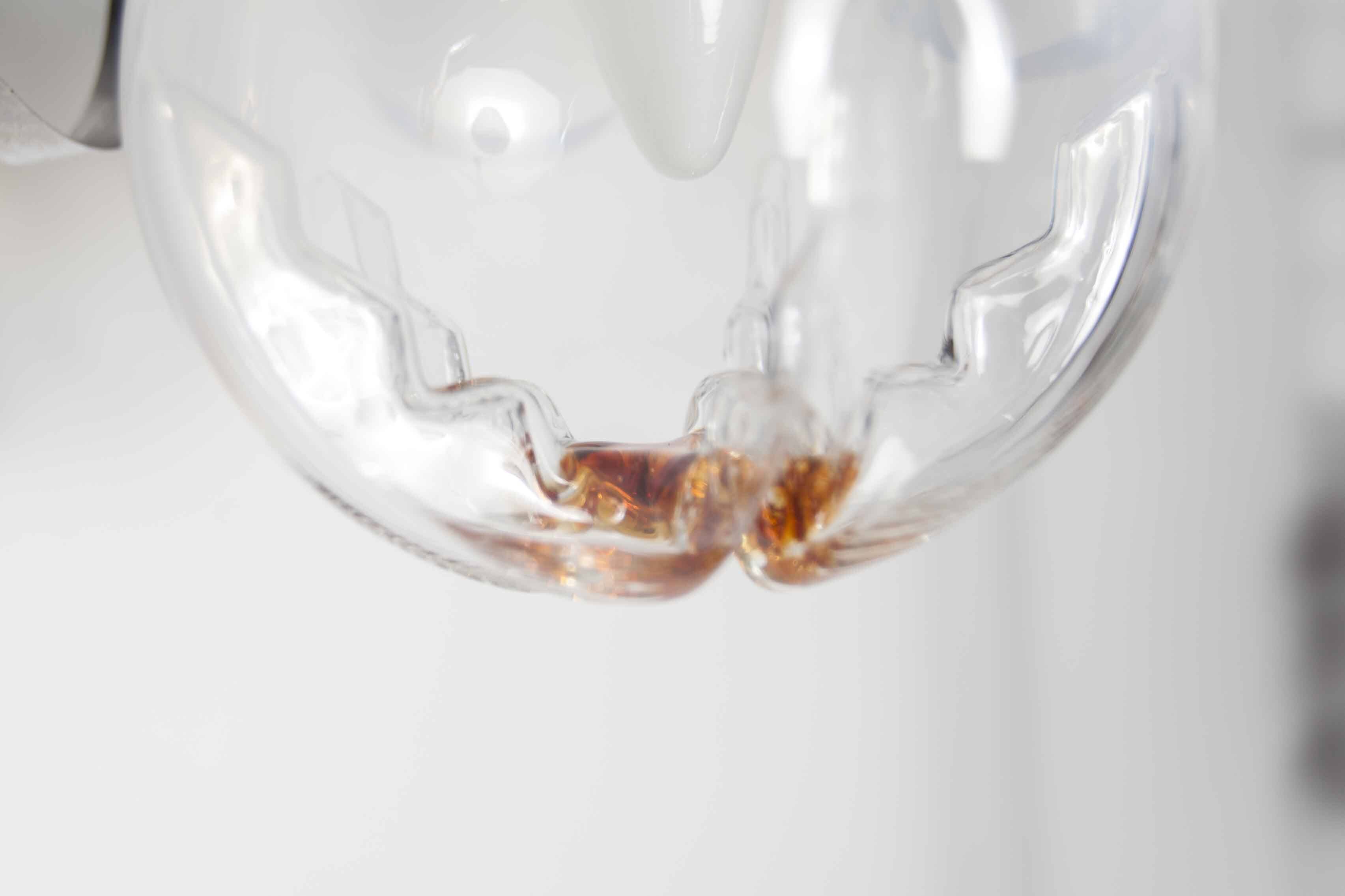 Murano glass globe pendant light, Maazzega edition, Italian design