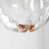 Murano glass globe pendant light, Maazzega edition, Italian design