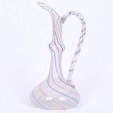 Blown glass ewer - murano - art nouveau - period: early 20th century