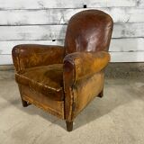 Leather club chair