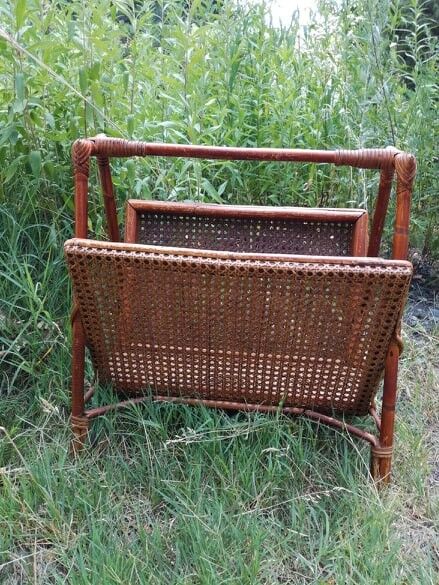 Bamboo and canning magazine holder