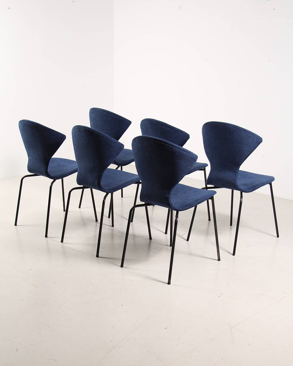 6 vintage Burov Dangles Defrance &950 chairs