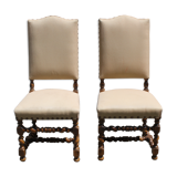 Paire de chaises Louis XIII