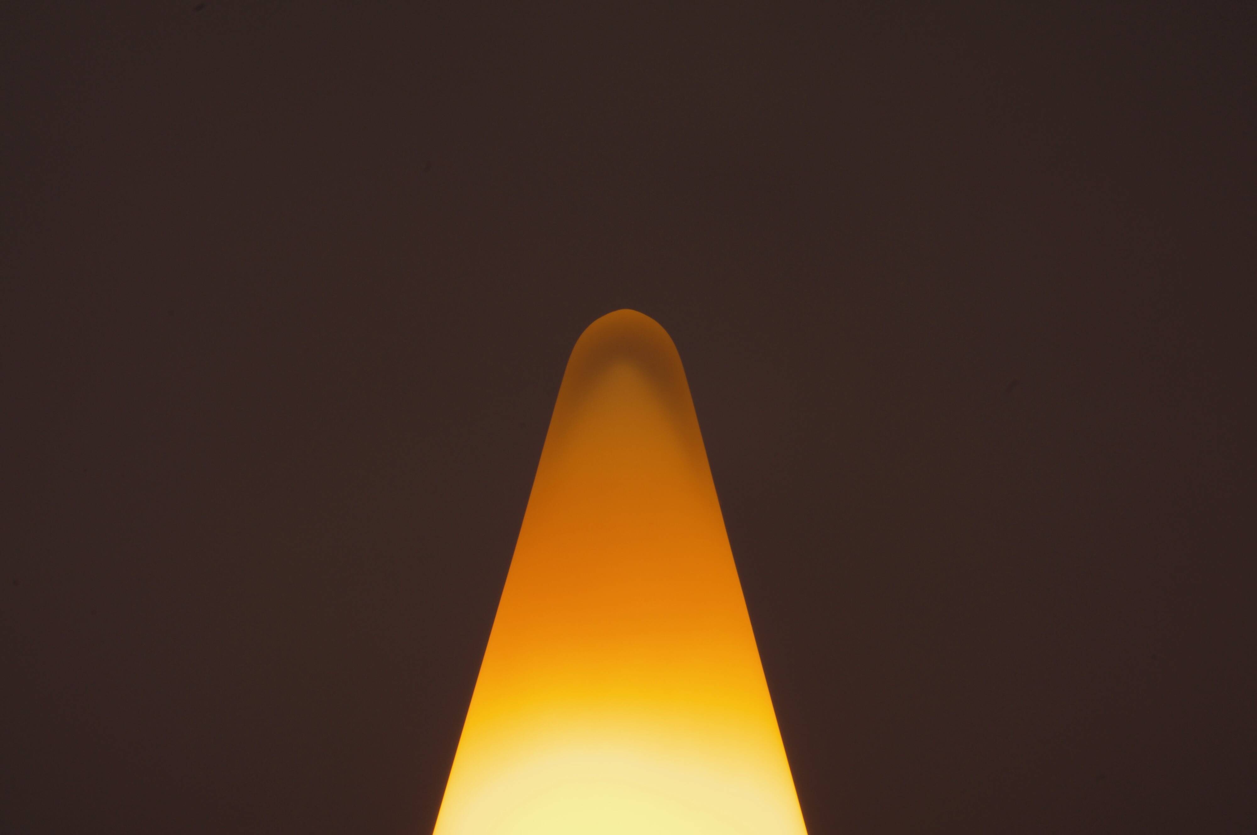 SCE Teepee Habitat lamp in orange frosted glass