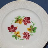 5 Digoin Sarreguemines vintage plates - pampres service