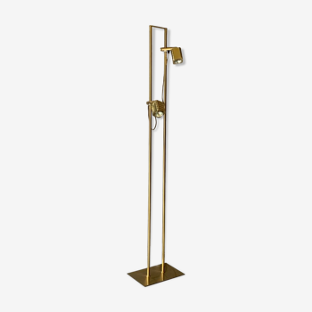 Koch & lowy - omi, brass floor lamp, 1960s