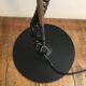 Black projector floor lamp