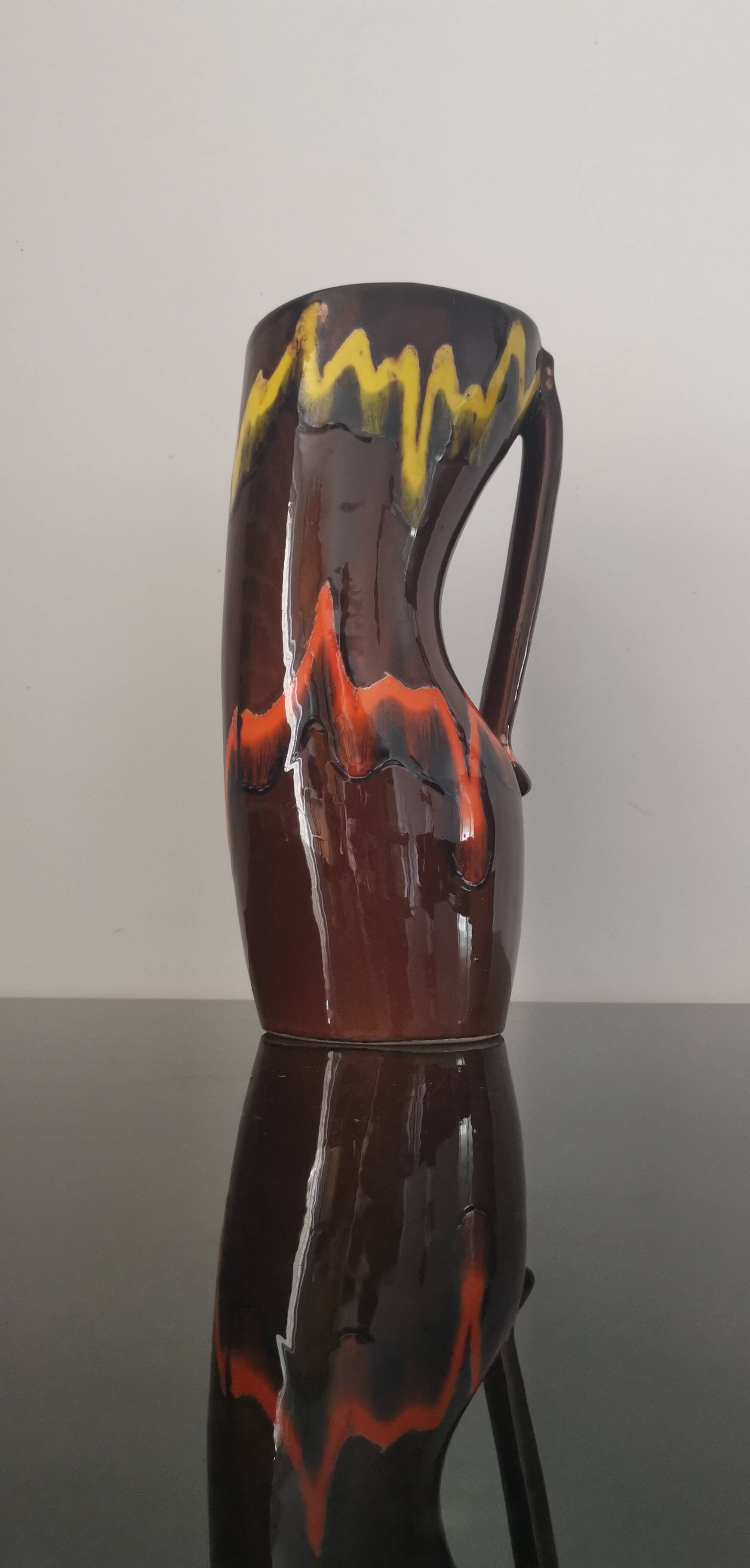 Old Anjou ceramic vase