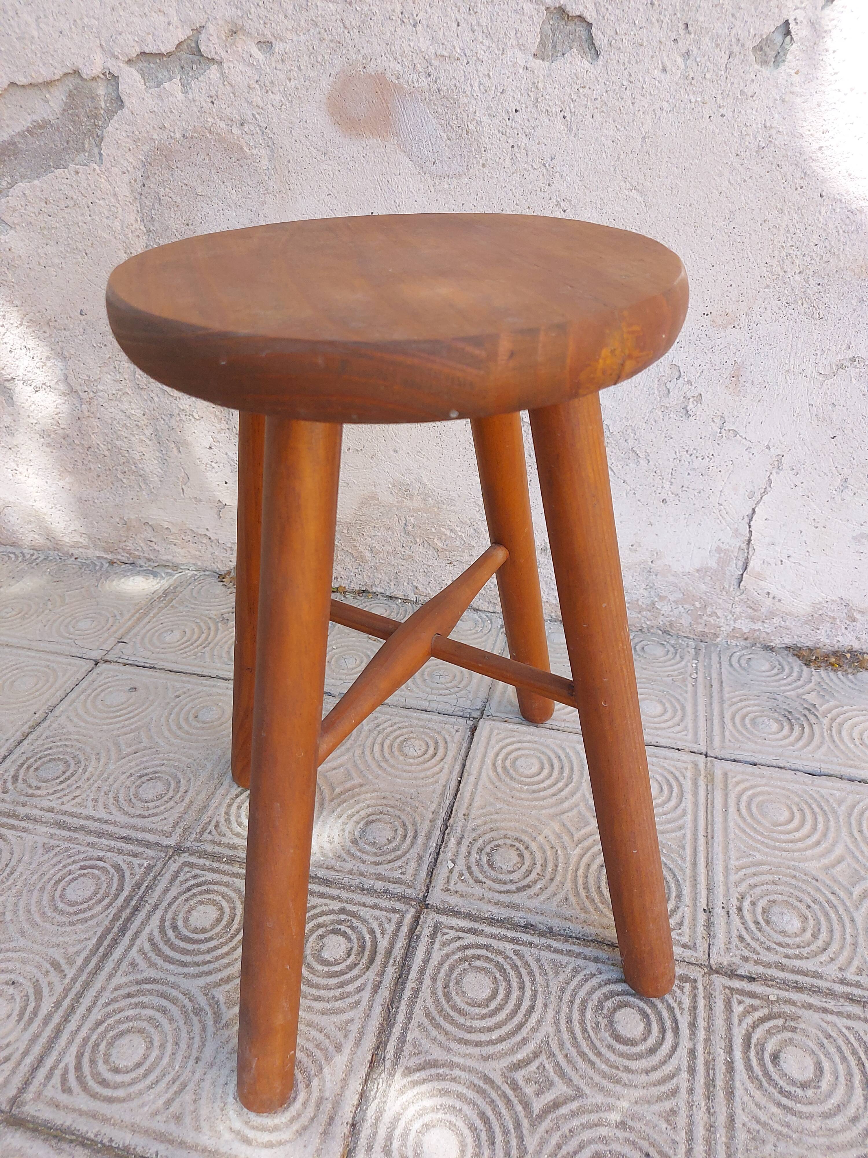 Vintage wooden stool