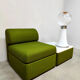 Vintage Italian design glass floor table lamp
