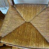 Pair of straw chairs 19th