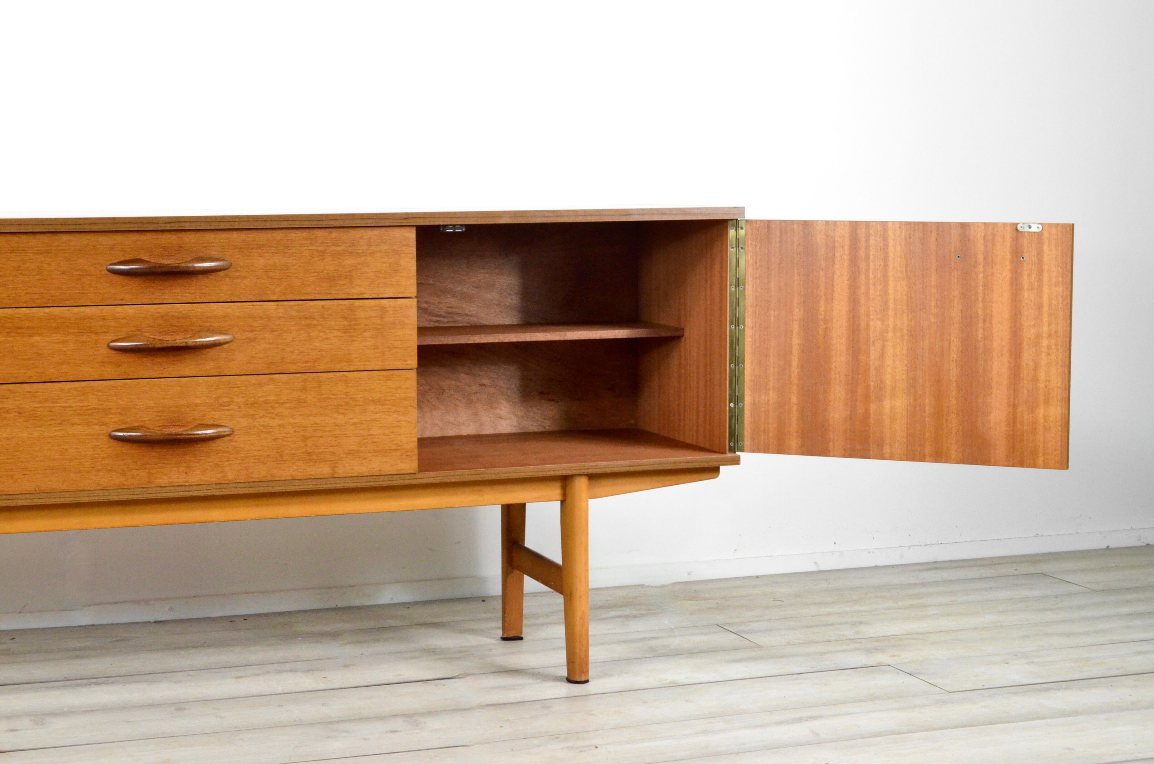 Midcentury 'avalon' teak sideboard / long john