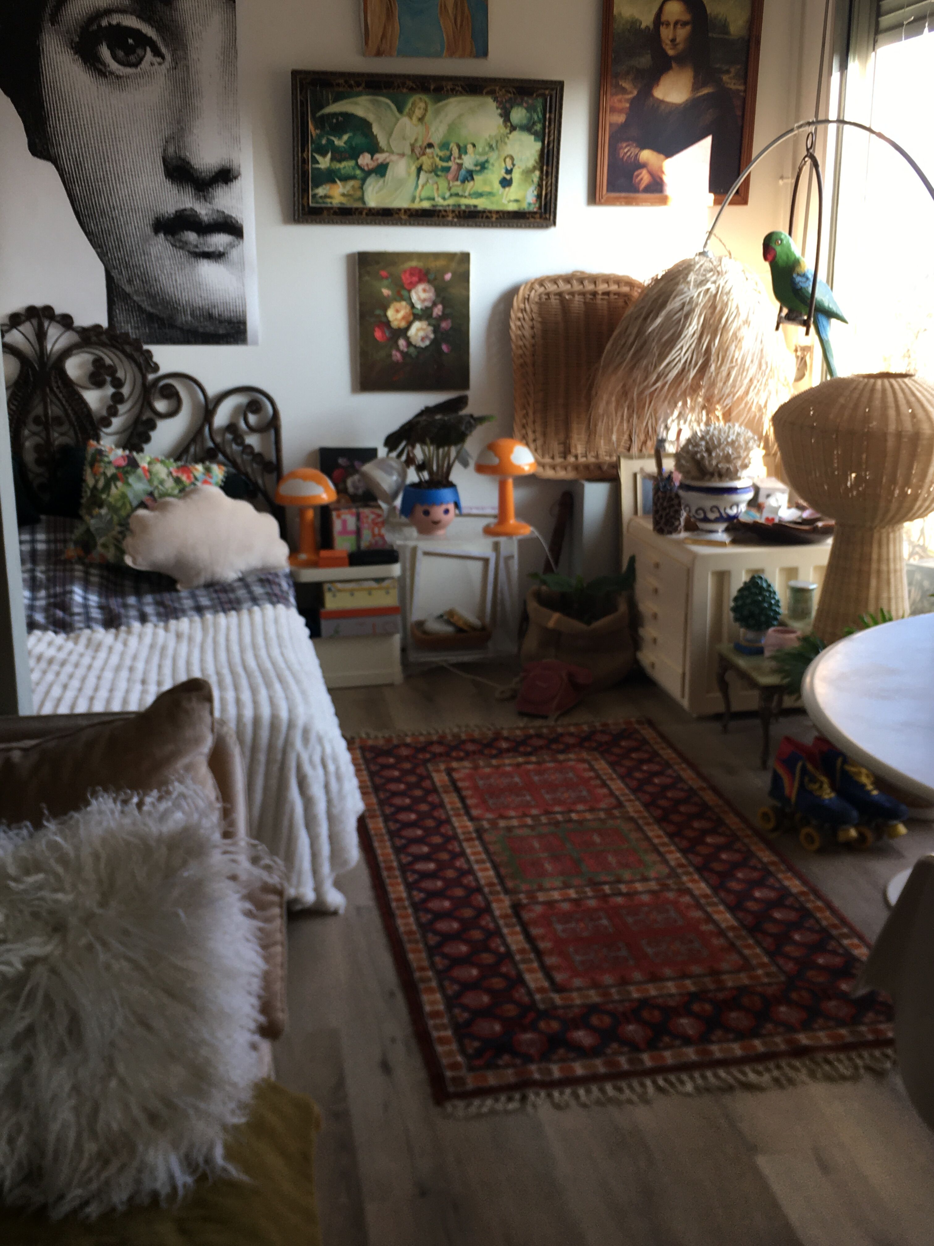 Oriental wool carpet 95x176cm