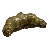 Porcelain box in the shape of a crescent