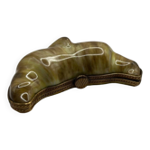 Porcelain box in the shape of a crescent