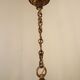 French Vintage Heavy Bronze/Brass 5 Light Empire Style Chandelier 3990