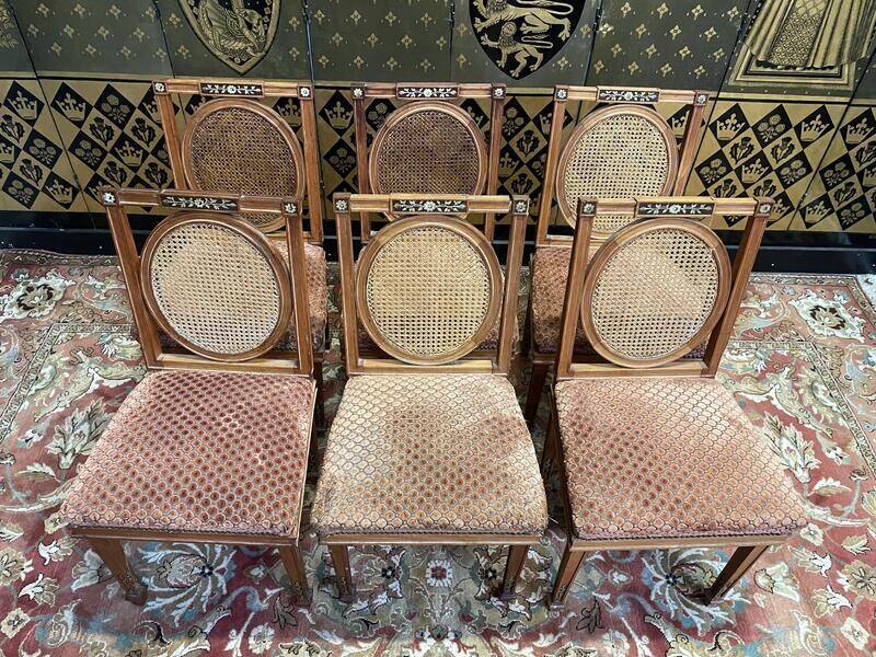 Set of 6 Louis XVI style chairs