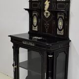 Ceremonial showcase in blackened pearwood, Napoleon III period - 1850