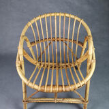 Children's rattan shell chair