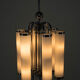 Bauhaus chrome-plated tubular chandelier, 1930s