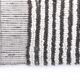 4x10 Brown & White Striped Vintage Runner Rug, 131x303Cm