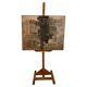 Abstract Mixed-Media Painting, Signed E. Navarra, 1960s