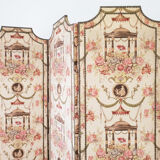 Louis XVI style screen printed canvas