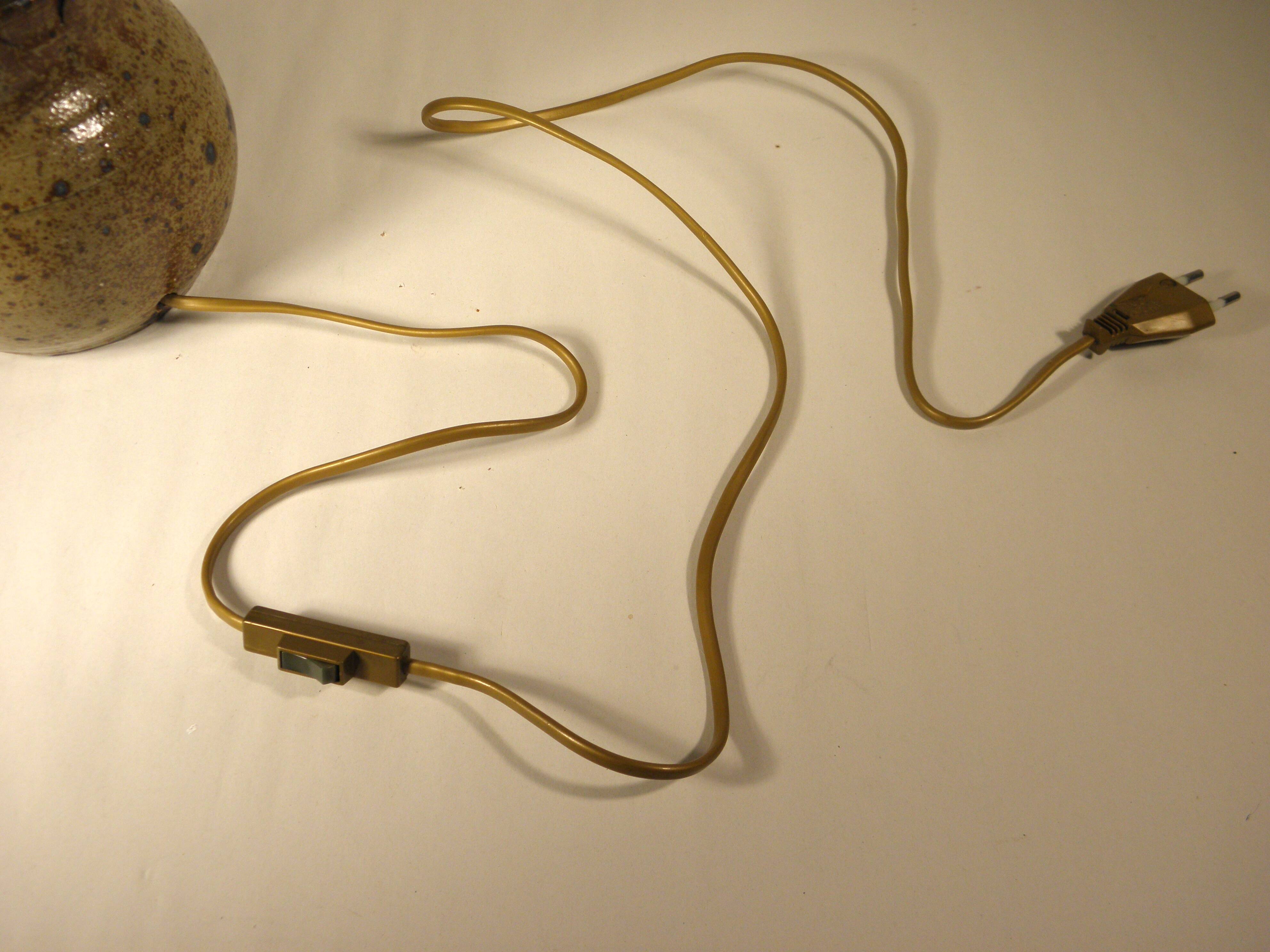 Lamp - night light in stoneware from the 70s