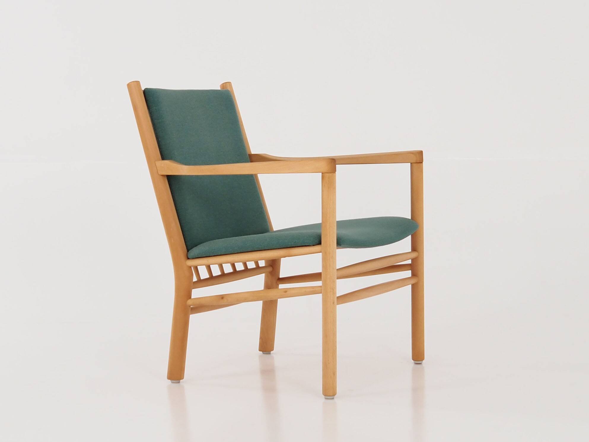 Beech armchair, Danish design, 1970s, designer: Erik Ole Jørgensen, manufacture: Tarm Stole & Møbelf