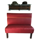 Bistro bench and hat holder old 1940