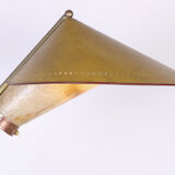 Italian floor lamp in brass was conical adjustable in inclination and height 1950