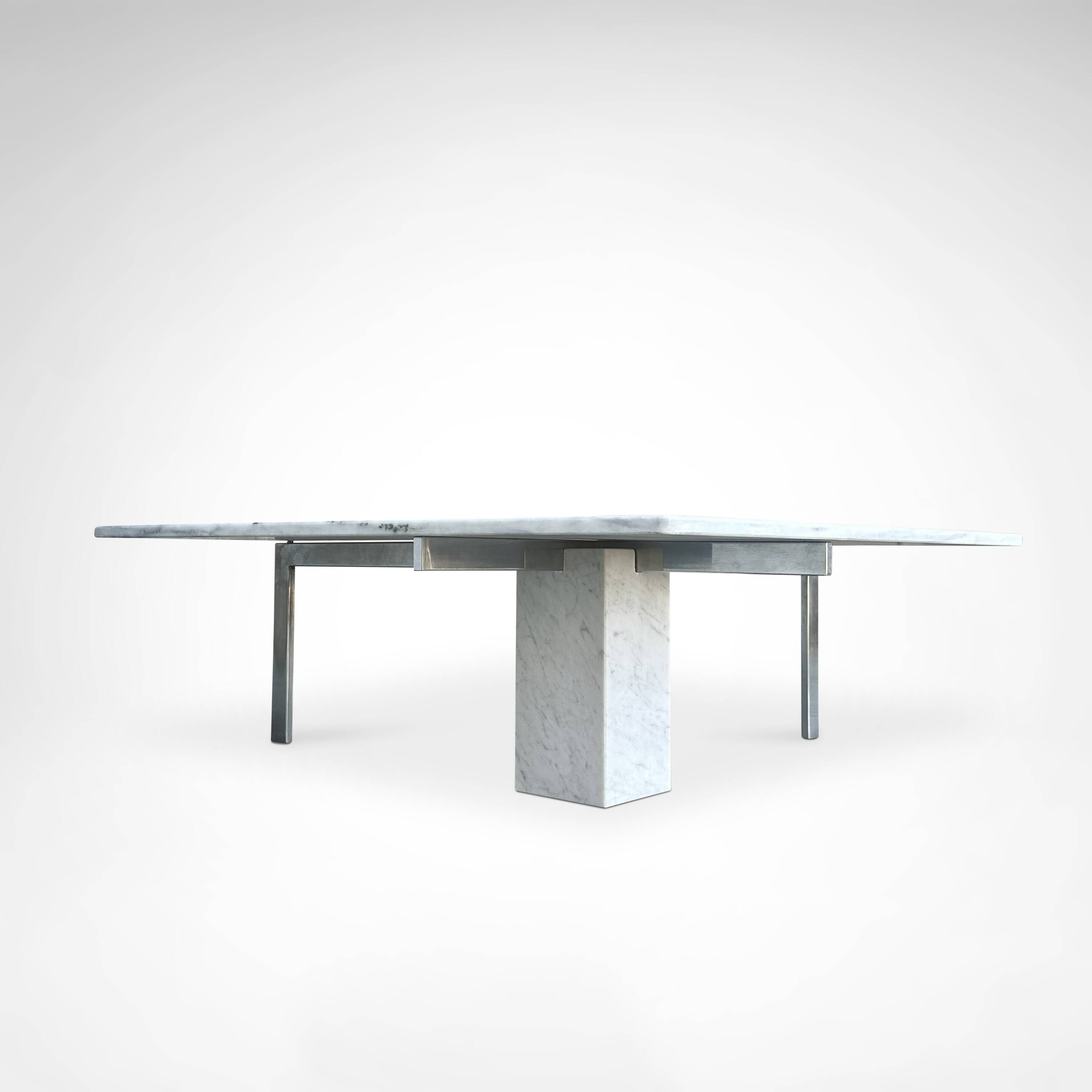 KW1 metal and marble coffee table by Hank Kwint for Metaform 1980s